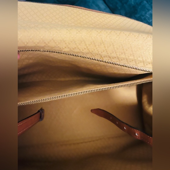 Gucci Diagonal GG Leather trim buckle Luggage 1970s - Picture 10 of 17